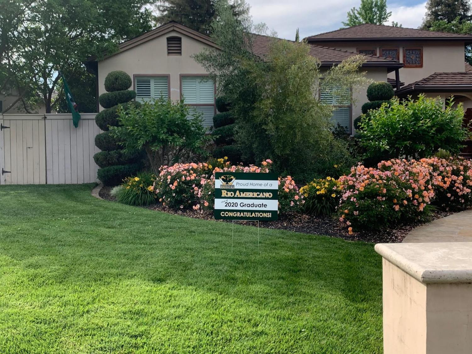 Class of COVID-19 Receive Yard Signs