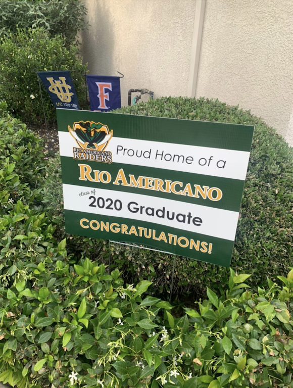 Class of COVID-19 Receive Yard Signs