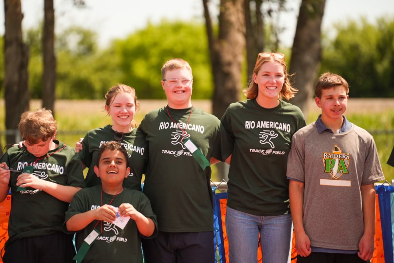 Students participate in the Track and Field Special Olympics on April 10.