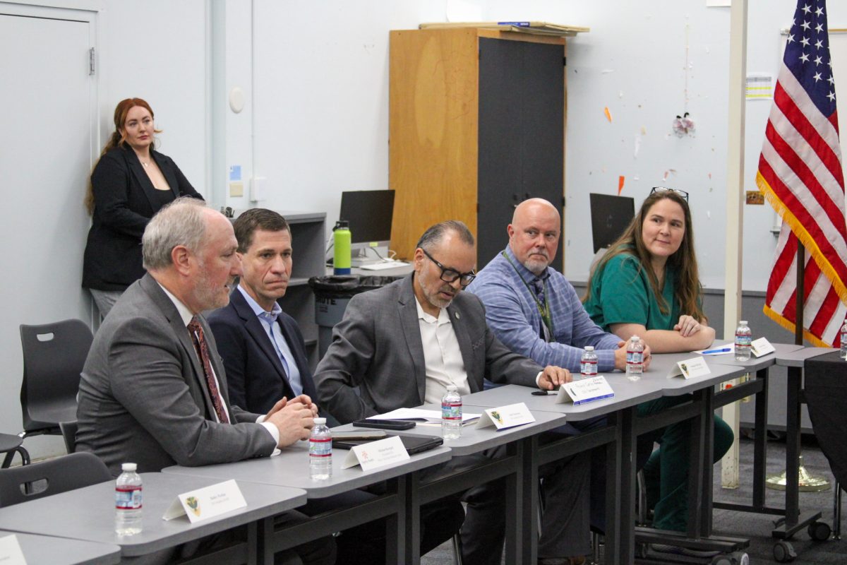 HHS Secretary Xavier Becerra and US Rep. Ami Bera visit Rio Americano High School Medical Careers Program on April 8, 2024.