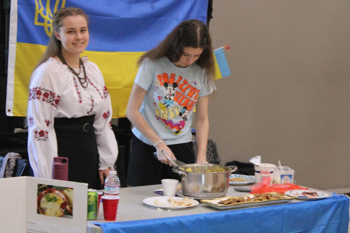 Students represent their cultures and nationalities at the annual Culture Fair on April 18.