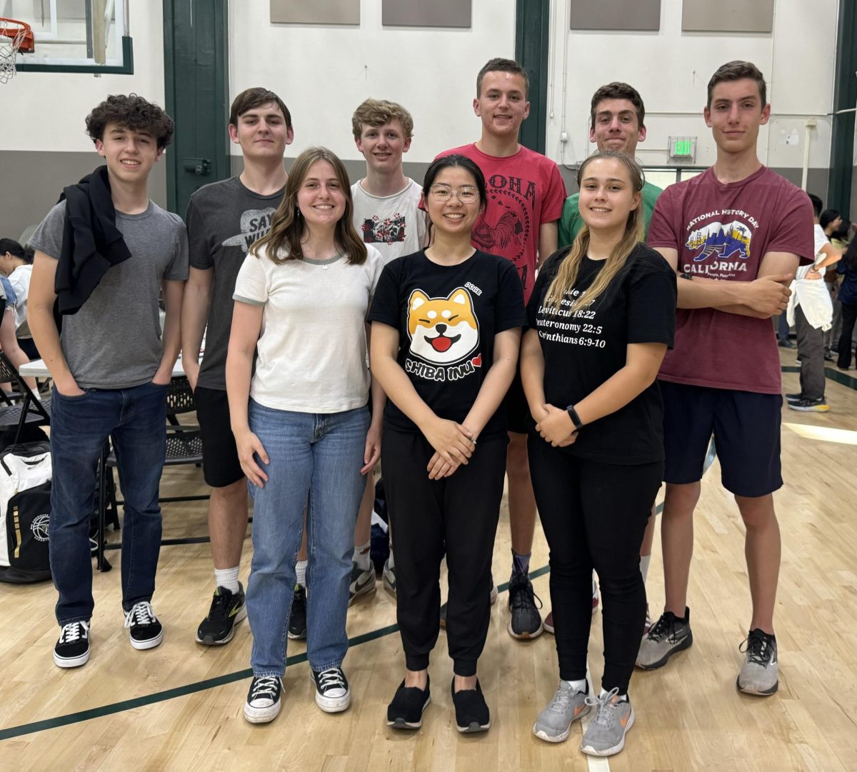 From left to right, top row first: Logan Freeland, Caleb Frazee, Magnus Thoreson, Logan Henningsen, Matteo Reyes, Dominic Reyes, Kate Spears, Olivia Huang and Lada Opanasiuk.