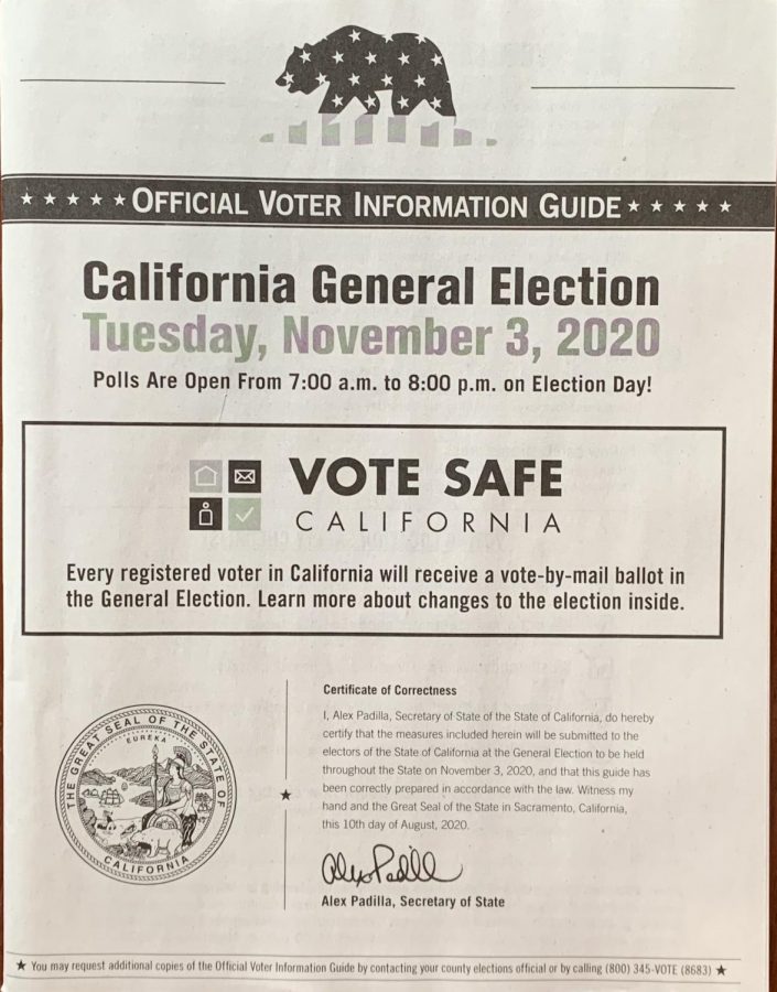 Information guides are sent out to all registered voters in California prior to the election to ensure that all voters are provided with the information they need to make informed decisions. The guide contains information about all candidates and propositions on the ballot this year. 