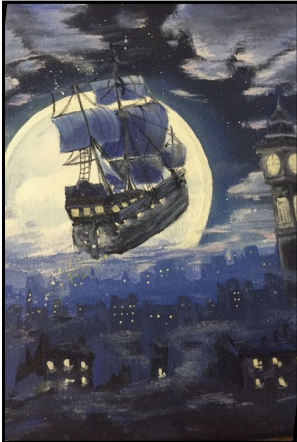 Mkhayla O'Kelley painted an iconic scene from Disney's "Peter Pan."