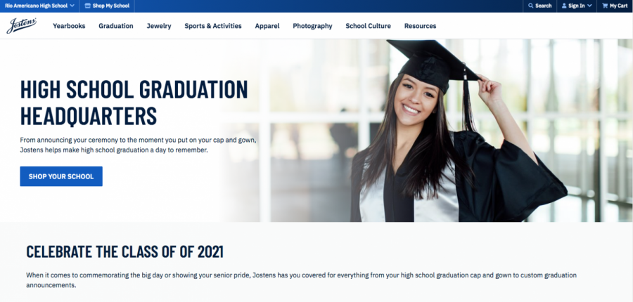 Seniors are able to purchase caps, gowns, class jewelry graduation announcements and much more on the Jostens website.