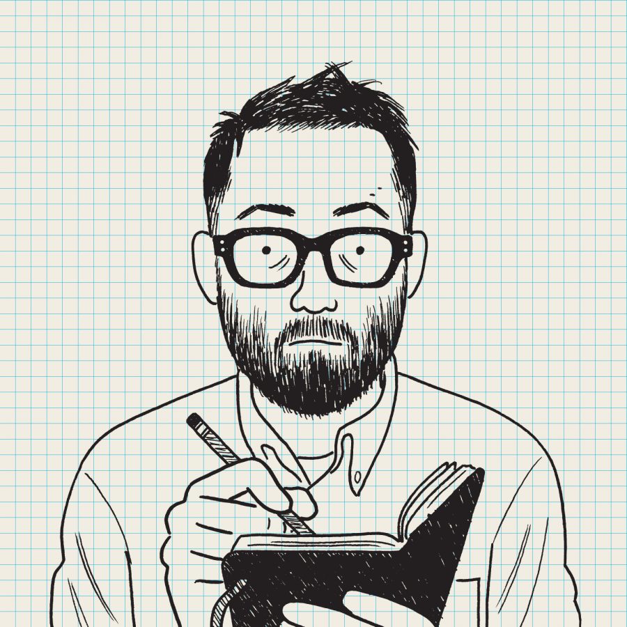 Adrian Tomine's self portrait 